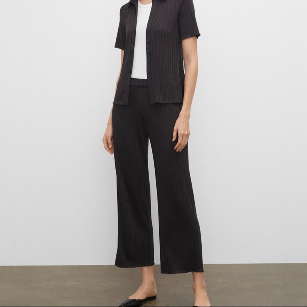OAK + FORT❤️Side stripe crop trouser⭐️EUC